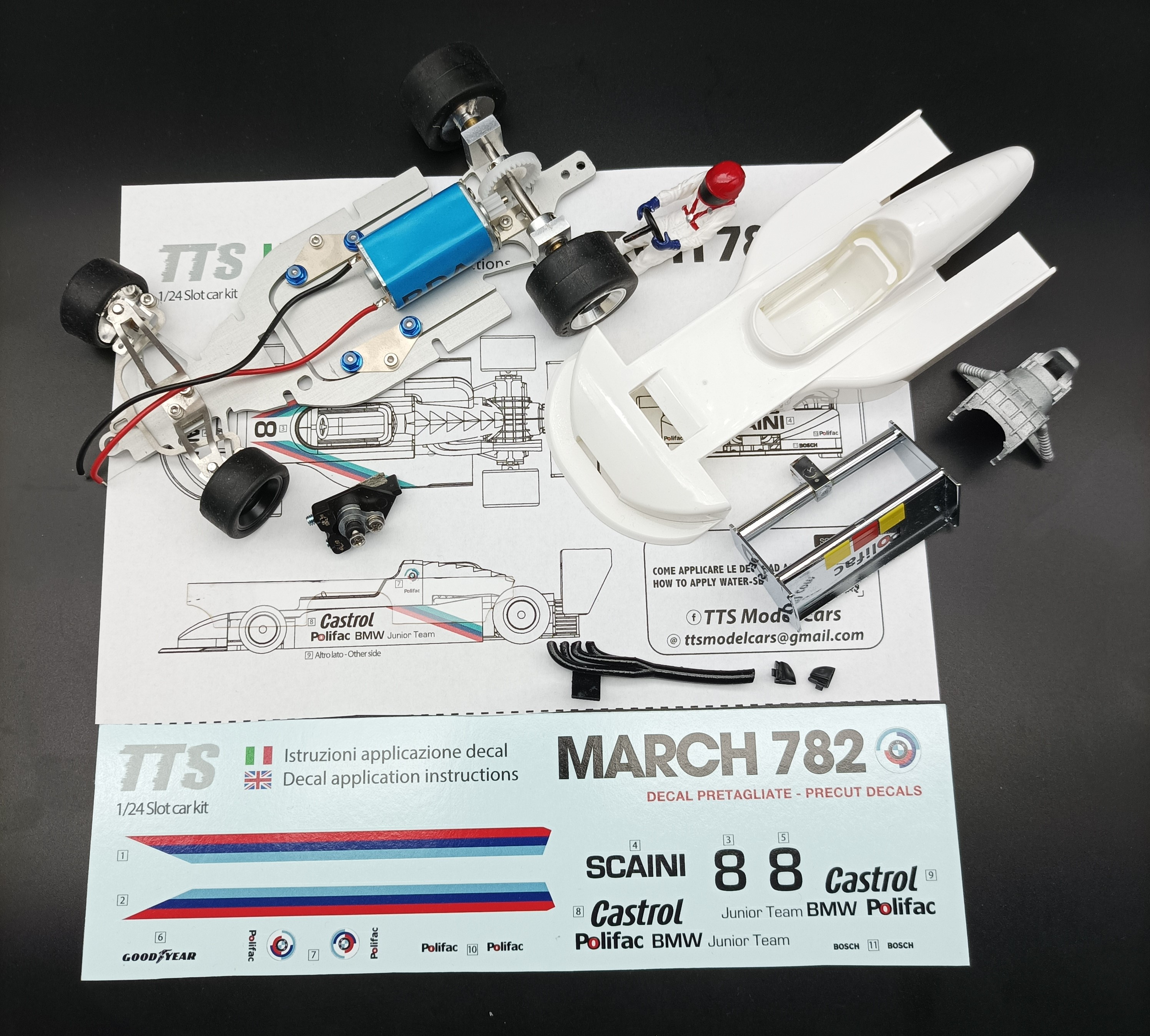 TTS048 MARCH KIT BODY WITH DECAL "BMW" B. GIACOMELLI